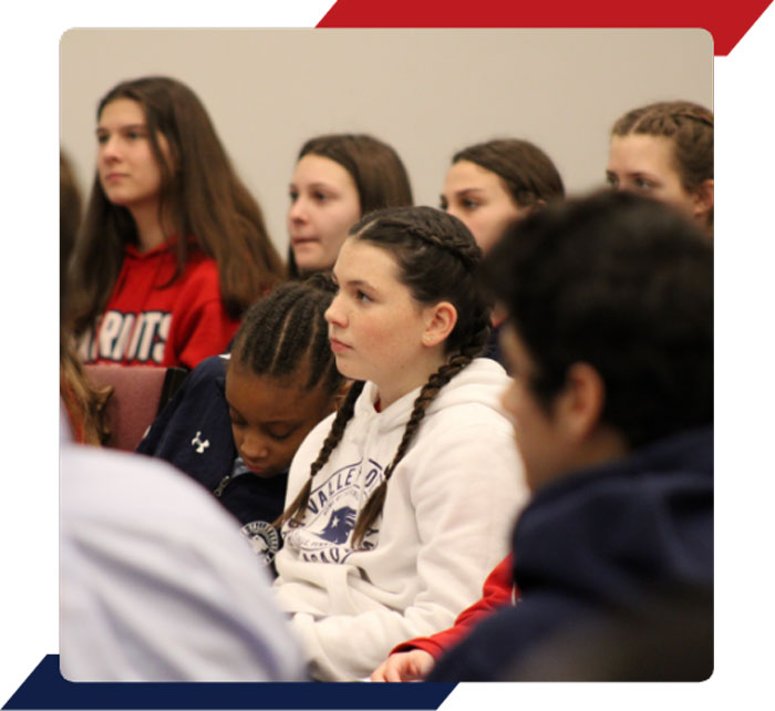 Students Listening in Chapel